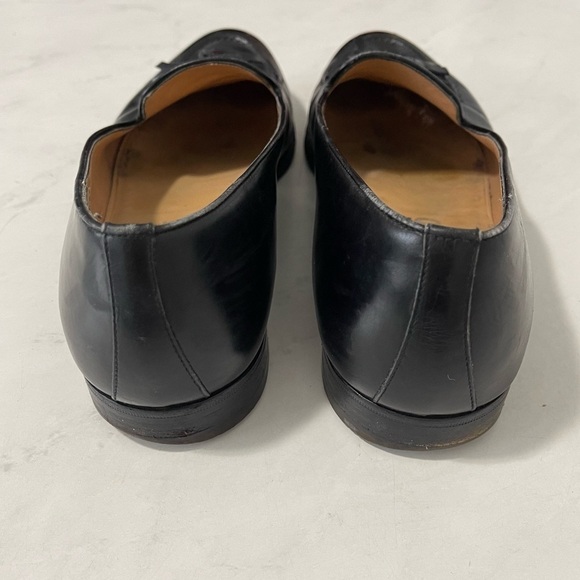 Salvatore Ferragamo Mens Black Leather Tassel Loafers Size 8D - Picture 4 of 9